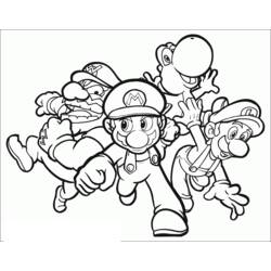 Coloring page: Mario Bros (Video Games) #112552 - Printable coloring pages