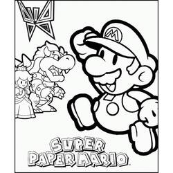 Coloring page: Mario Bros (Video Games) #112555 - Free Printable Coloring Pages