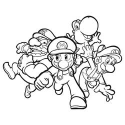 Coloring page: Mario Bros (Video Games) #112557 - Free Printable Coloring Pages