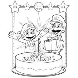 Coloring page: Mario Bros (Video Games) #112580 - Free Printable Coloring Pages