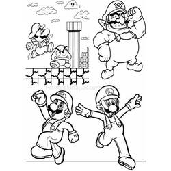 Coloring page: Mario Bros (Video Games) #112594 - Free Printable Coloring Pages