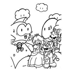 Coloring page: Mario Bros (Video Games) #112599 - Free Printable Coloring Pages