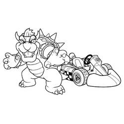 Coloring pages: Mario Kart - Free Printable Coloring Pages