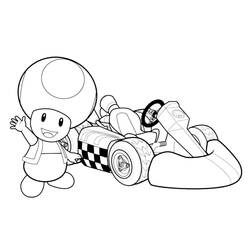 Coloring page: Mario Kart (Video Games) #154426 - Printable coloring pages