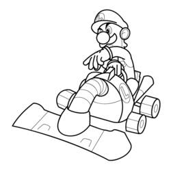 Coloring page: Mario Kart (Video Games) #154430 - Printable coloring pages