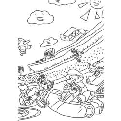 Coloring page: Mario Kart (Video Games) #154436 - Printable coloring pages