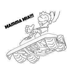 Coloring page: Mario Kart (Video Games) #154472 - Printable coloring pages