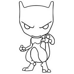 Coloring page: Mewtwo (Video Games) #179437 - Free Printable Coloring Pages