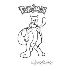Coloring page: Mewtwo (Video Games) #179442 - Free Printable Coloring Pages