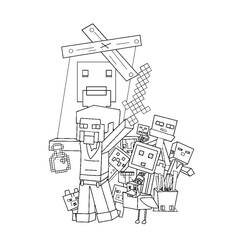 Coloring page: Minecraft (Video Games) #113767 - Free Printable Coloring Pages