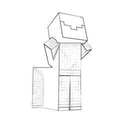 Coloring page: Minecraft (Video Games) #113854 - Free Printable Coloring Pages
