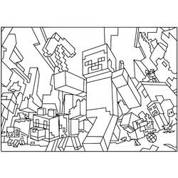 Coloring pages: Minecraft - Printable coloring pages