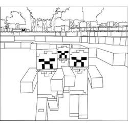 Minecraft (Video Games) coloring page #171120 to print and color