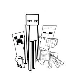 Minecraft (Video Games) coloring page #171121 to print and color