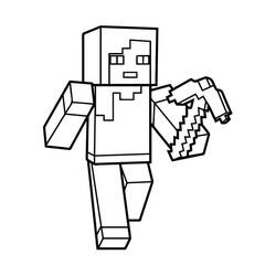 Minecraft (Video Games) coloring page #171122 to print and color