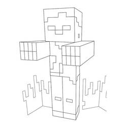 Minecraft (Video Games) coloring page #171129 to print and color