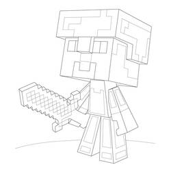 Minecraft (Video Games) coloring page #171139 to print and color