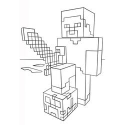 Minecraft (Video Games) coloring page #171177 to print and color
