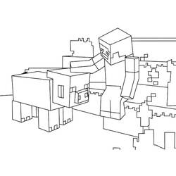 Minecraft (Video Games) coloring page #171183 to print and color