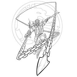 Coloring page: Mortal Kombat (Video Games) #207889 - Free Printable Coloring Pages
