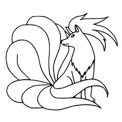 Ninetales (Video Games) coloring page #181822 to print and color