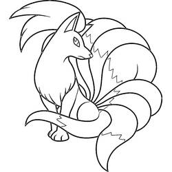 Ninetales - Free printable coloring pages