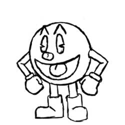 Coloring page: Pac-Man (Video Games) #114188 - Printable coloring pages