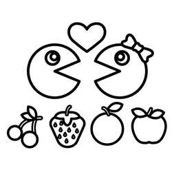Pac-Man (Video Games) coloring page #207773 to print and color