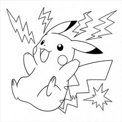 Coloring page: Pikachu (Video Games) #177211 - Free Printable Coloring Pages