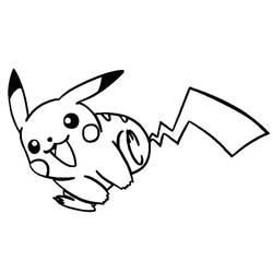 Pikachu (Video Games) coloring page #177216 to print and color