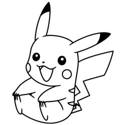 Pikachu (Video Games) coloring page #177218 to print and color