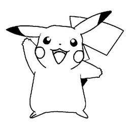 Pikachu (Video Games) coloring page #177219 to print and color