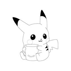 Coloring page: Pikachu (Video Games) #177228 - Free Printable Coloring Pages