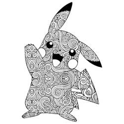 Pikachu (Video Games) coloring page #177230 to print and color