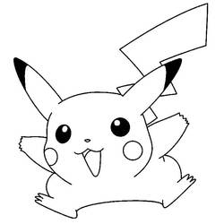 Pikachu (Video Games) coloring page #177232 to print and color