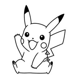 Coloring page: Pikachu (Video Games) #177236 - Free Printable Coloring Pages