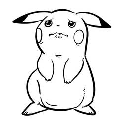 Pikachu (Video Games) coloring page #177242 to print and color