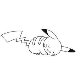 Coloring page: Pikachu (Video Games) #177243 - Free Printable Coloring Pages