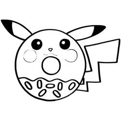 Coloring page: Pikachu (Video Games) #215392 - Free Printable Coloring Pages