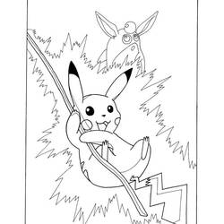Coloring page: Pikachu (Video Games) #215406 - Free Printable Coloring Pages