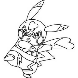 Pikachu (Video Games) coloring page #215421 to print and color