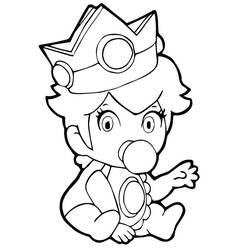 Princess Peach (Video Games) coloring page #211811 to print and color