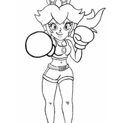 Princess Peach (Video Games) coloring page #211832 to print and color
