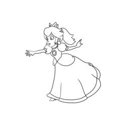 Princess Peach (Video Games) coloring page #211834 to print and color