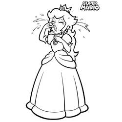 Princess Peach (Video Games) coloring page #211848 to print and color