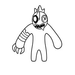 Coloring page: Rainbow Friends (Video Games) #201287 - Free Printable Coloring Pages