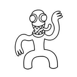 Coloring page: Rainbow Friends (Video Games) #201319 - Free Printable Coloring Pages