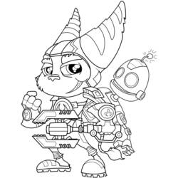 Ratchet and Clank (Video Games) coloring page #204594 to print and color