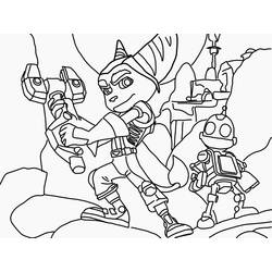 Ratchet and Clank - Free printable coloring pages