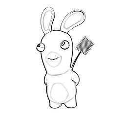 Coloring page: Raving Rabbids (Video Games) #114722 - Printable coloring pages